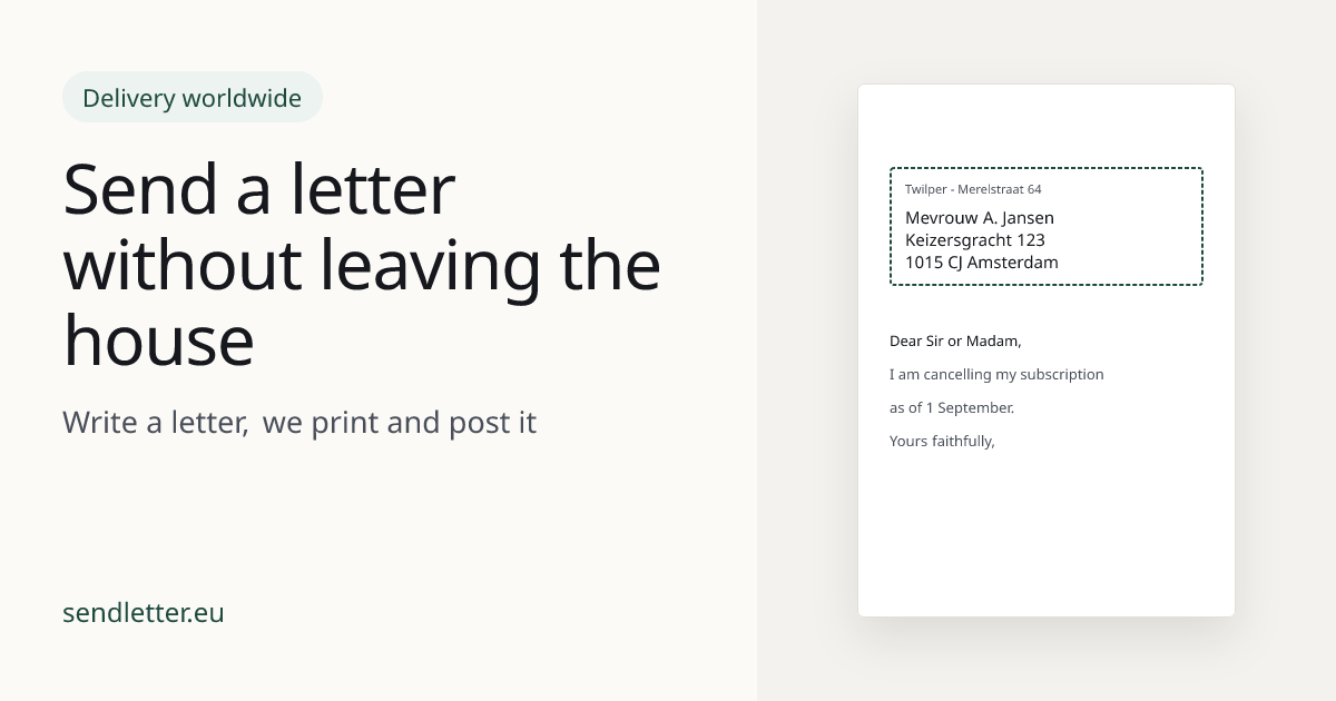 Sendletter
